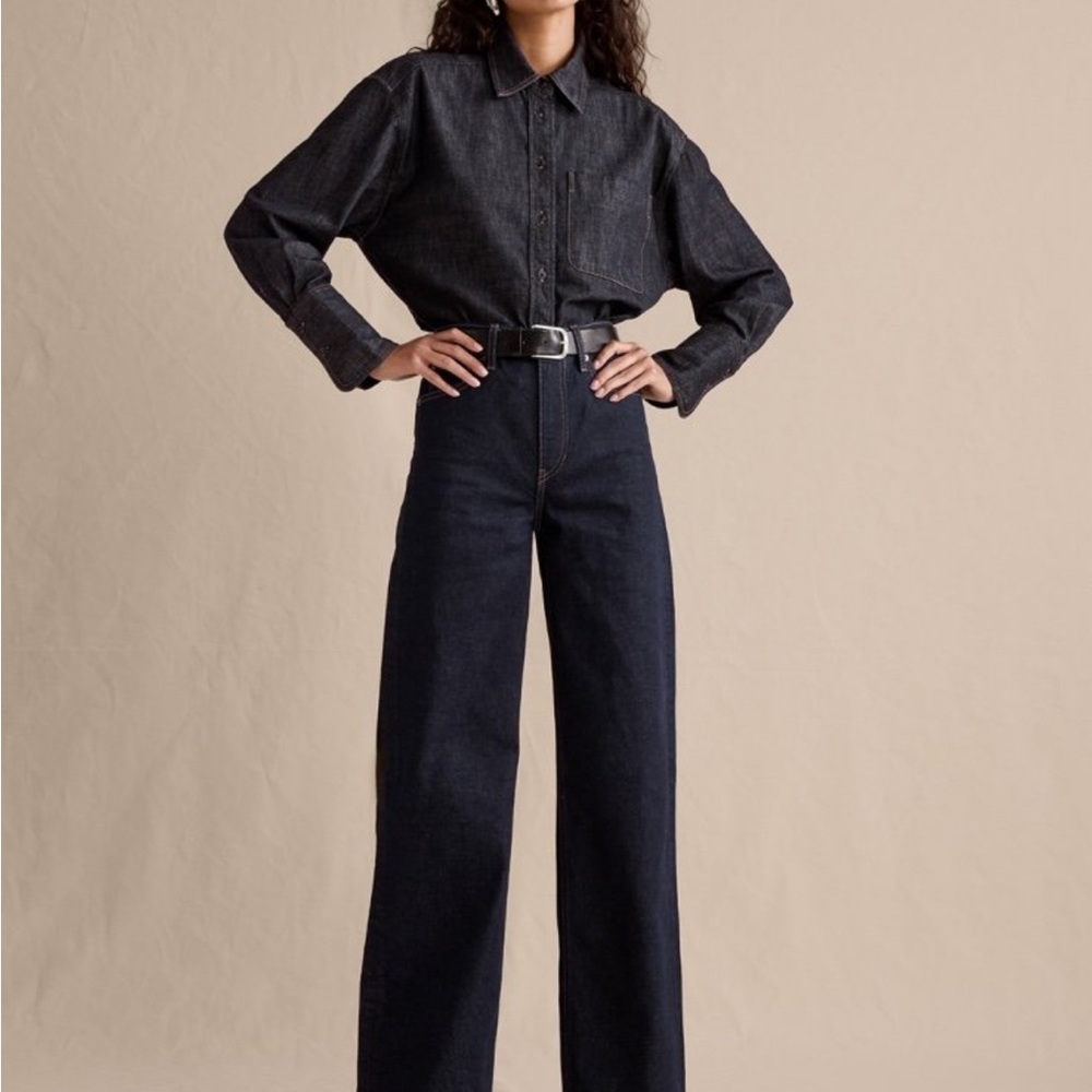 Banana Republic Dark Indigo Wide-Leg Jeans- no longer NWT
